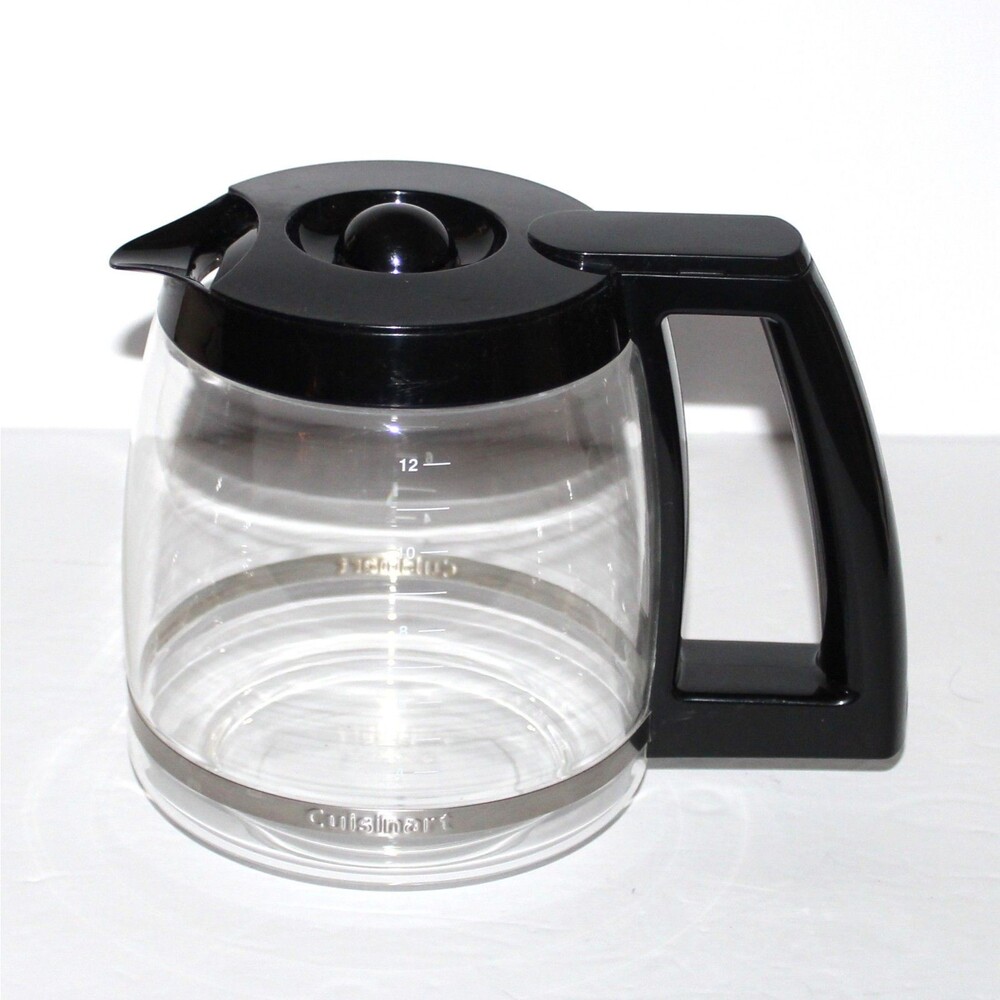 Cuisinart SS-15 coffee Glass Carafe Pot Replacement 12 cup clear black